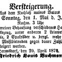 1870-05-01 Hdf Versteigerung Buchmann Leinenweber